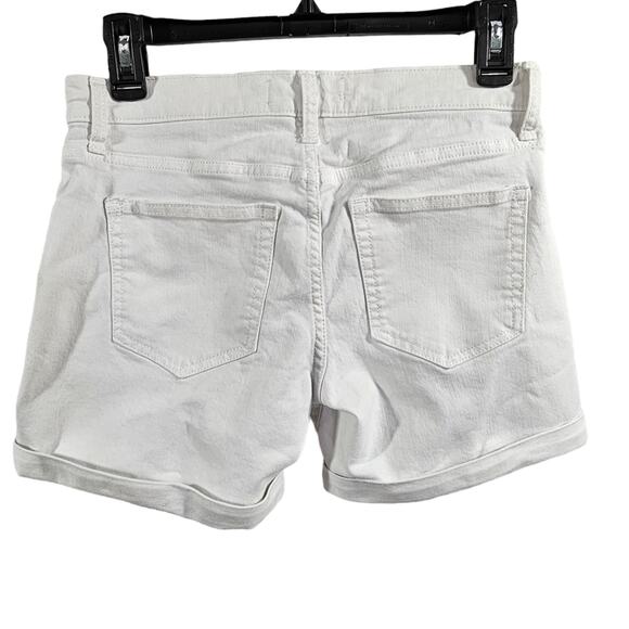 Gap 1969 Rolled Cuff White Jean Shorts 5" Inseam Size 24 - Picture 4 of 5
